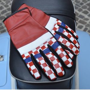 Guanti in pelle modello Check